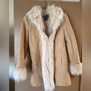 Mixit 100% Suede Penny Lane Coat